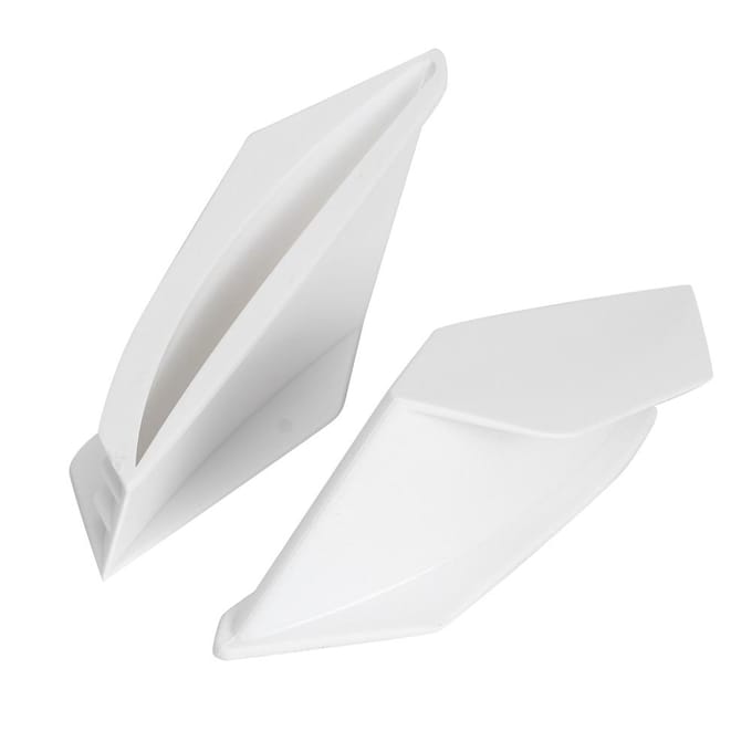 Motor Aerodynamische Winglets Spoiler Vleugel Universeel Modificatie Accessoire Wit wit