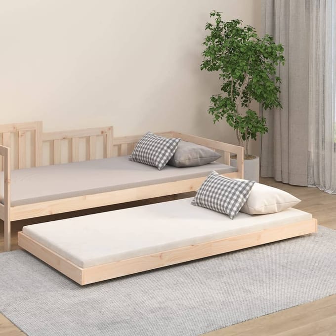 vidaXL - Bedframe - zonder - matras - massief - grenenhout - 90x190 - cm