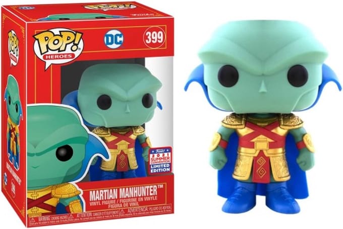 Funko Pop Heroes: DC - Martian Manhunter 399 - 2021 Summer Convention Limited Edition