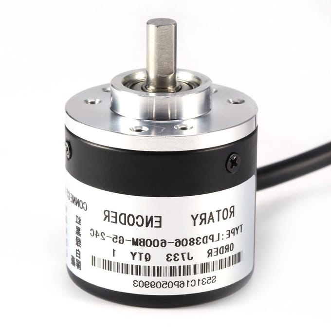 Incremental Encoder 600P / R, 2 Fase Foto-elektrische Encoder 5V-24V, 6mm As voor Precisie Toepassingen en Breed Voltage Gebruik