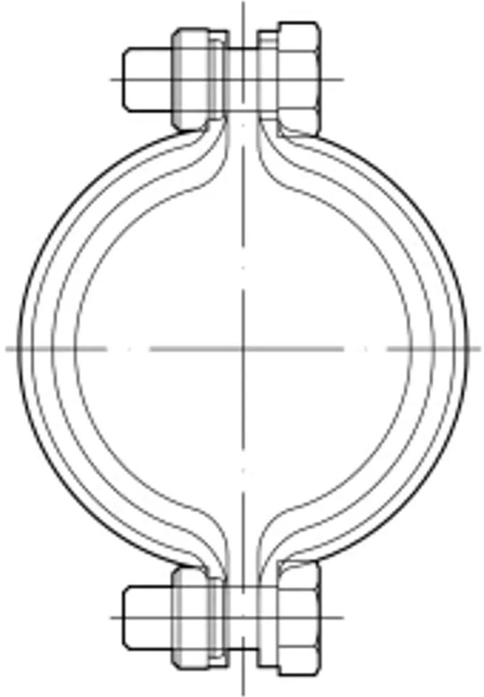 ACO Borgklem GM-X DN80 (570033080), 0174.45.00