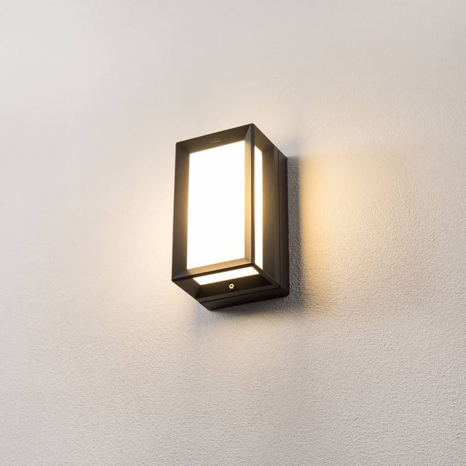 Bega buitenwandlamp 22733 E27, grafiet, gegoten aluminium, glas