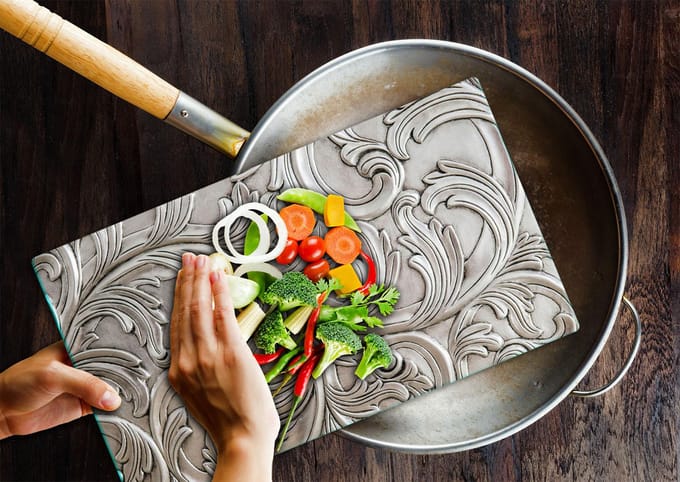 TMK ArtDeko - Snijplank - Hittebestendig - 52x30cm - Met Antislip