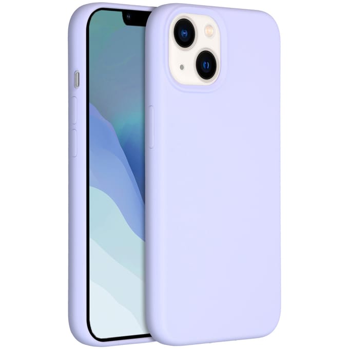 Accezz Hoesje - Geschikt voor Apple iPhone 14 / 13 - Liquid Silicone Backcover - Paars