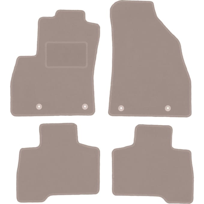 Beige veloursmatten voor: Peugeot Bipper combivan, Tepee (2007-2017)