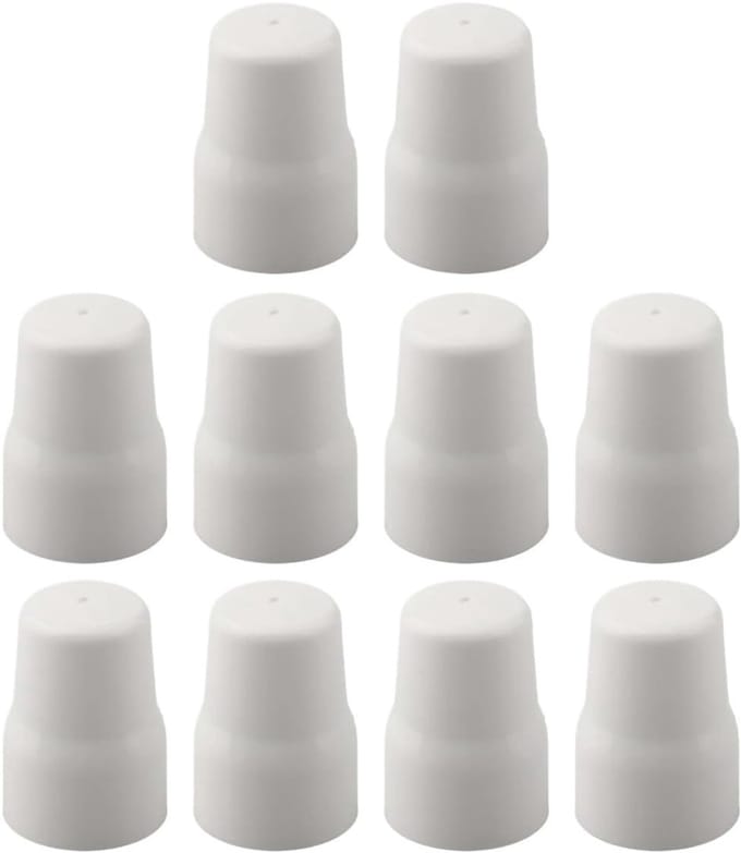 Radiatorklep Afdekkingen - Ventiel Spindels Beschermers - Veiligheid Verhoging - Universele Pasvorm - 4 of 10 stuks - Wit