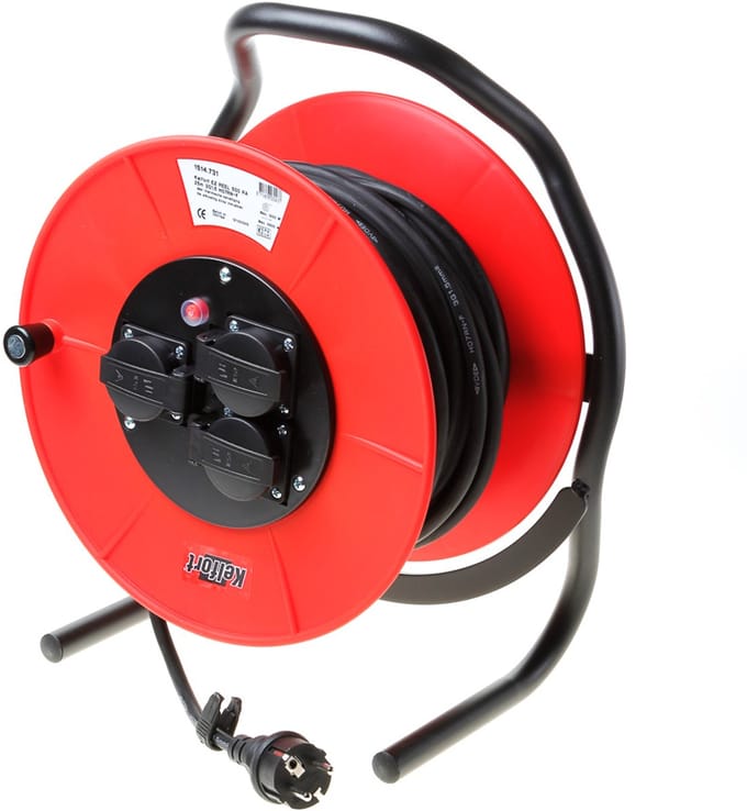Kelfort Kabelhaspel er500(d) 25m 3 x 1.5mm²