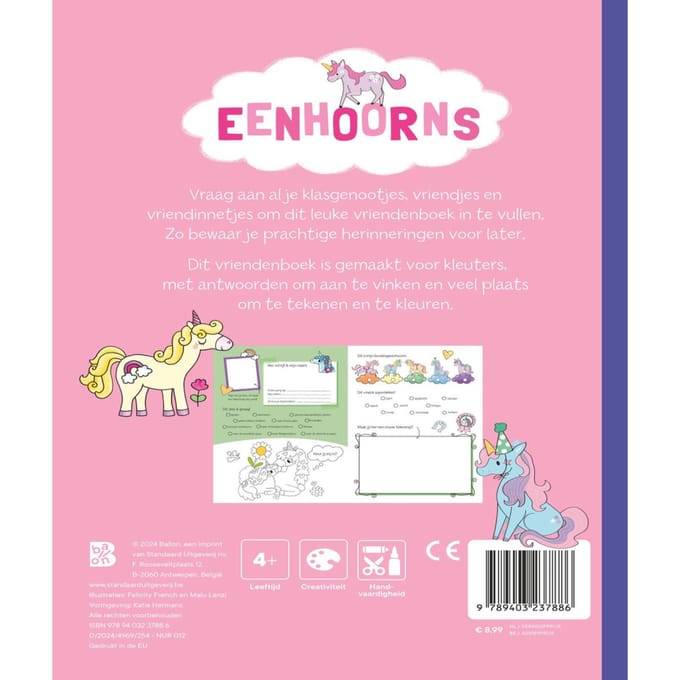 Mijn eerste vriendenboek: Eenhoorns Vriendenboekjes
