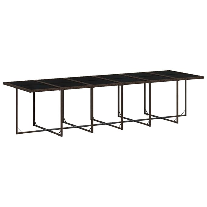 vidaXL - 17-delige - Tuinset - met - kussens - poly - rattan - bruin
