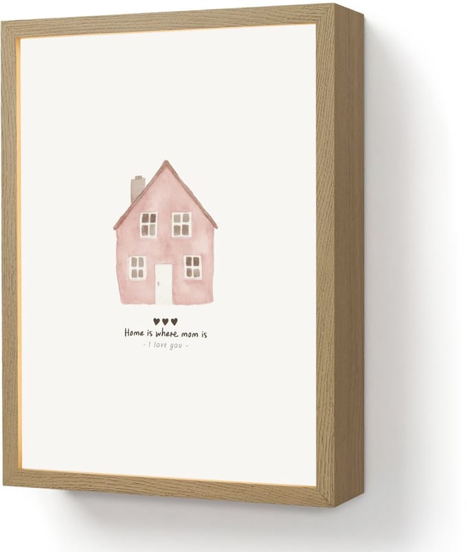 Huisje - Roze - Quote - Moeder