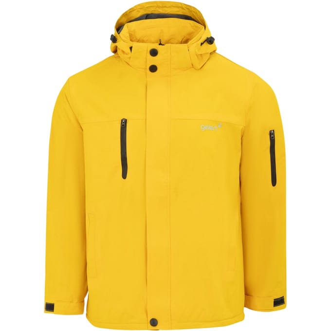 Gelert Heren Effen Hoodie Regular Parka (Geel)