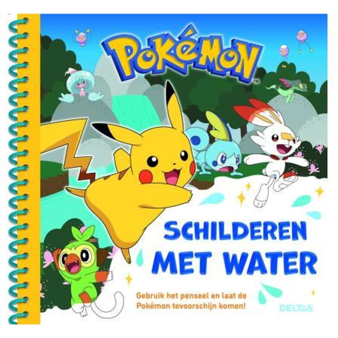Deltas Pokemon Schilderen met water deel 2 (geel) Kleurboeken