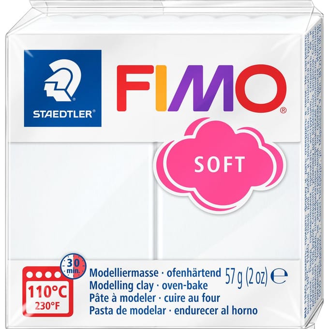 FIMO soft ovenhardende boetseerklei - wit - 57 g