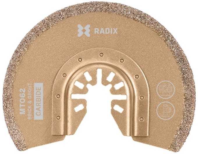 Radix - Multitool zaagblad - Carbide segment - Ø93mm - 50-60 grit