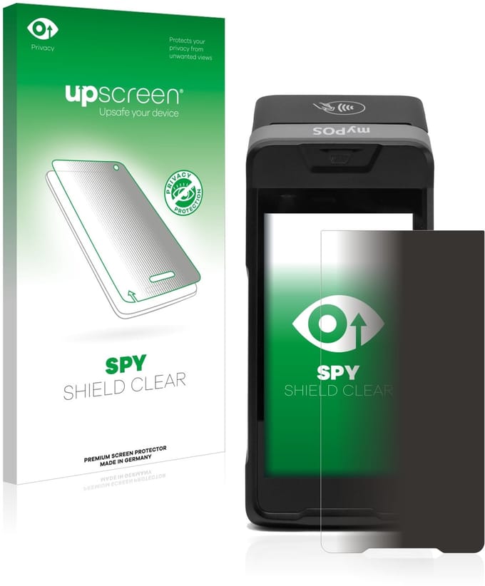 upscreen - privacy screenprotector voor myPOS Carbon - Folie Beschermfolie Blauwlichtfilter