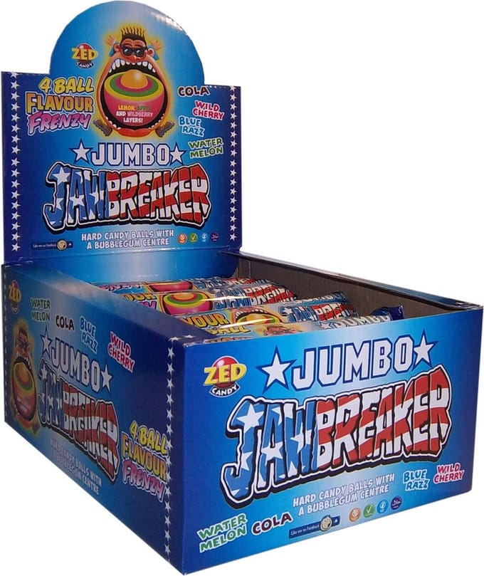 Jawbreakers Jumbo - Multiflavours - 20 zakjes