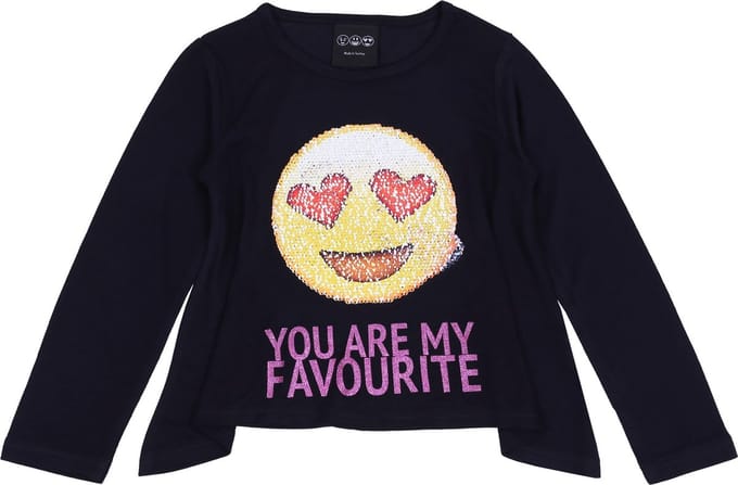 Magische lovertjes blouse - emoticon