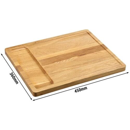 GGM Gastro (3 Stück) Schneidebrett - Eichenholz - 450x360x25mm