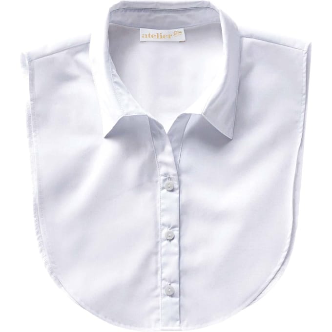 Blouse met open overhemdkraag - wit - Gr. 48 van Goldner Fashion