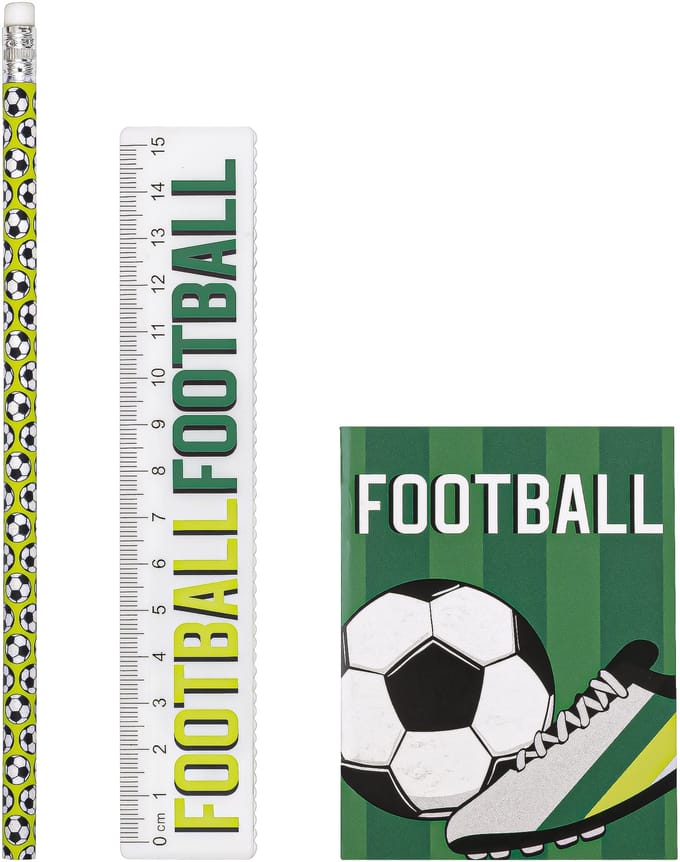 UNIQUE - Set van 18 Voetbal schrijfwaren