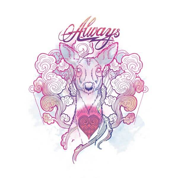 Harry Potter Always dames t-shirt - Wit - L