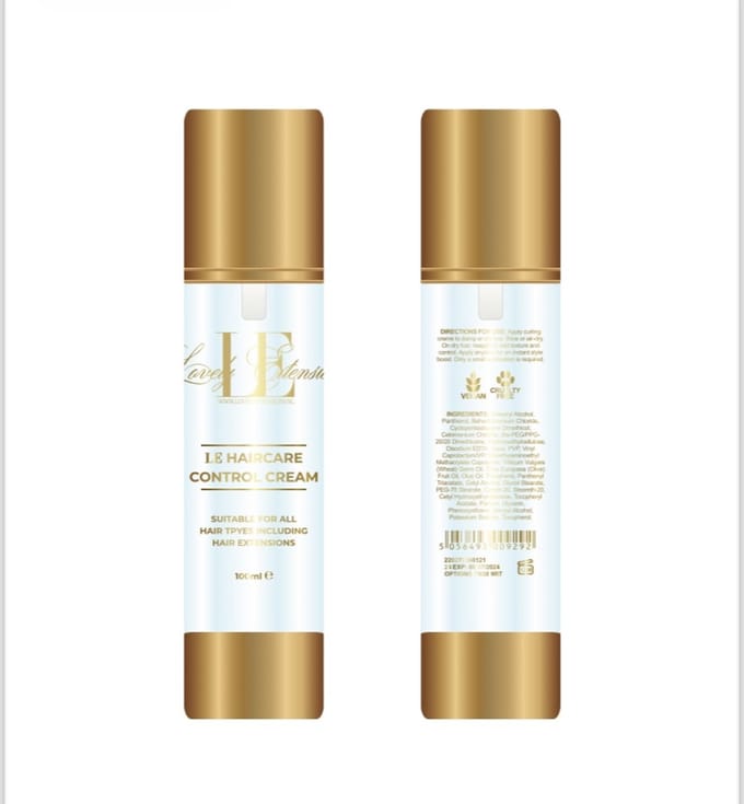 LE Haircare Control Cream- 100ml - Krullencreme - Anti-Pluis - Vegan