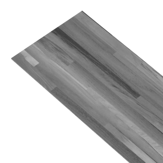 vidaXL - Zelfklevende - Vloerplank - Gestreept - Grijs - 4,46 - m² - 32 - st - PVC