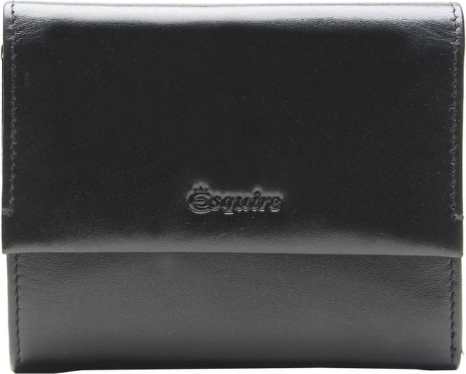 Esquire Portemonnee New Silk Wallet Black Zwart