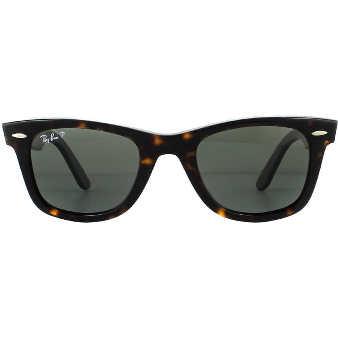 Ray-ban rechthoek unisex schildpad groen gepolariseerde zonnebril