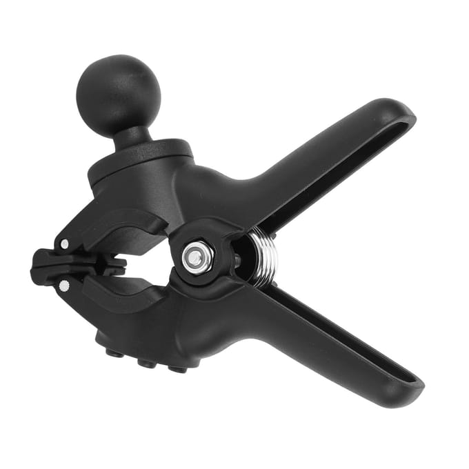 Stuurklem Montagebasis Aluminiumlegering Stuurklem met 1 inch Kogel Antislip Veerclips Rail black