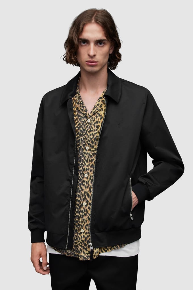 AllSaints Randall Jacket Black Größe: XXL | Leichte Jacken Outlet | Herren | Schwarz