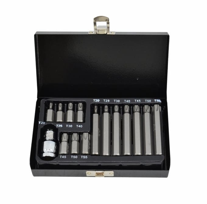 AWTools - TORX Bit Set - 15 Delig - Staal S2