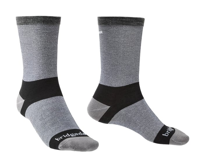 Bridgedale Heren Wandelsokken Liner Coolmax 2-pack Grijs