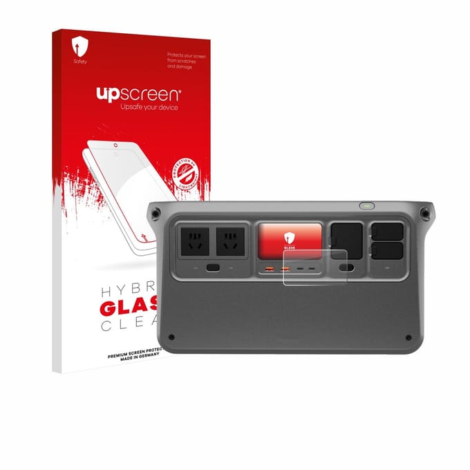 upscreen - Screenprotector voor DJI Power 1000 V2 - Folie Beschermfolie Beschermglas transparant
