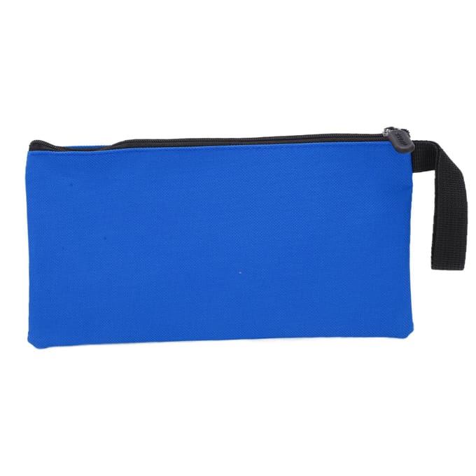 Sac à outils en toile Durable Imperméable Portable Pochette zippée en toile pour le rangement d'articles Bleu bleu