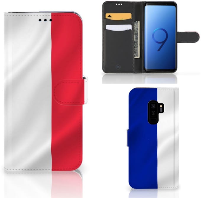 Samsung Galaxy S9 Plus Bookstyle Case Frankrijk