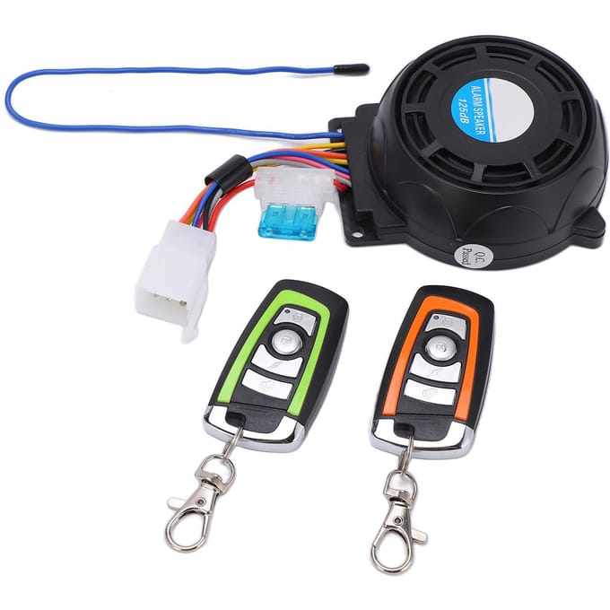 Motoralarm Afstandsbediening Gebruik Veiligheid Vrij Instelbaar Multifunctioneel Hoge Gevoeligheid Motorfiets Diefstalbeveiliging black