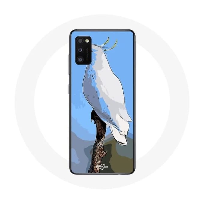 Coque - MANIACASE - Samsung Galaxy S20 - Cacatoès Perroquets - Blanc - Souple blanc