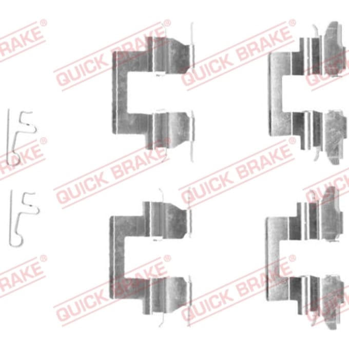 Toebehorenset, schijfremblok QUICK BRAKE 109-1608
