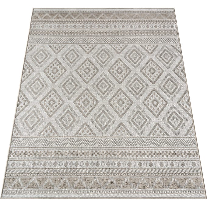 Binnen- en buitenkleed Verona beige 60x100 cm
