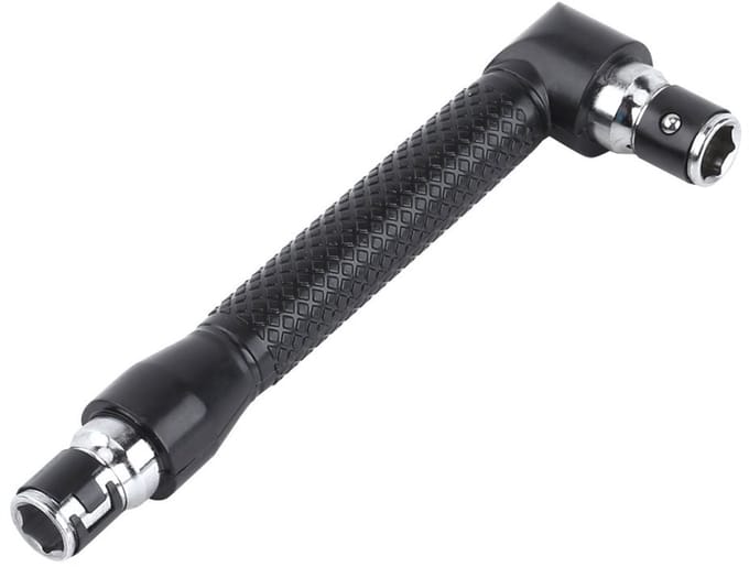 Dailygoods- Dopsleutel L-vormig - 1/4 Inch - Schroevendraaierbit - Robuust - Duurzaam - Comfortabele handgreep - Schroevendraaier