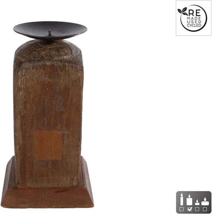 Kandelaar "Raymond" naturel hout