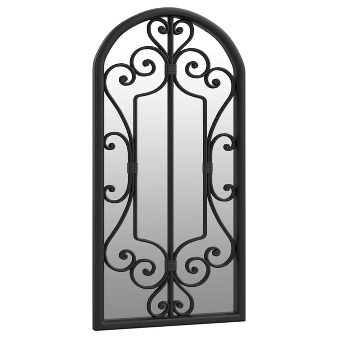 Miroir Noir 70x30 cm Fer pour Usage Intérieur