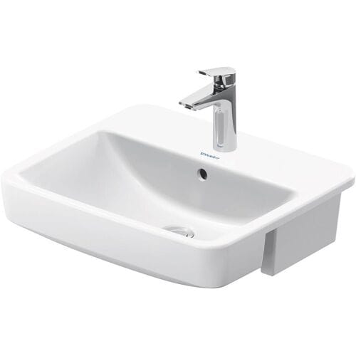 Duravit No. 1 semi-recessed washbasin 55 cm, with 1 tap hole 03765500002
