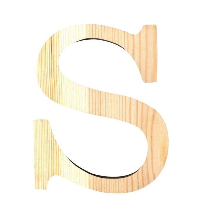 Artemio houten letter S 11.5 cm