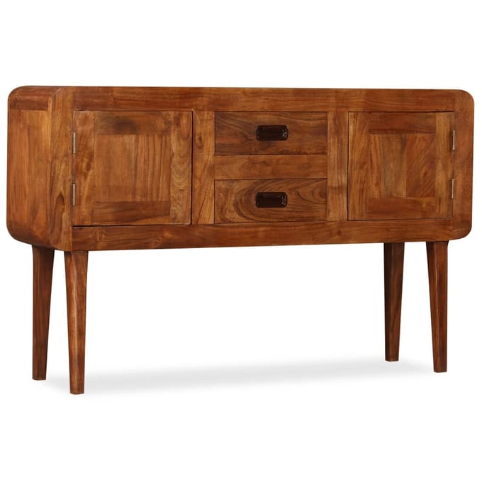 vidaXL - Dressoir - 120x30x75 - cm - massief - hout - met - honingafwerking