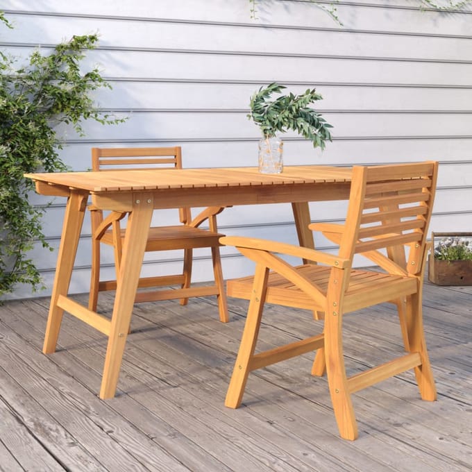 vidaXL Tuinstoelen 2 st 58x58x87 cm massief acaciahout