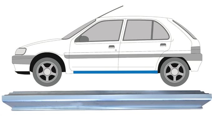Reparatie dorpel voor Citroen Saxo 1996-2004 / Links