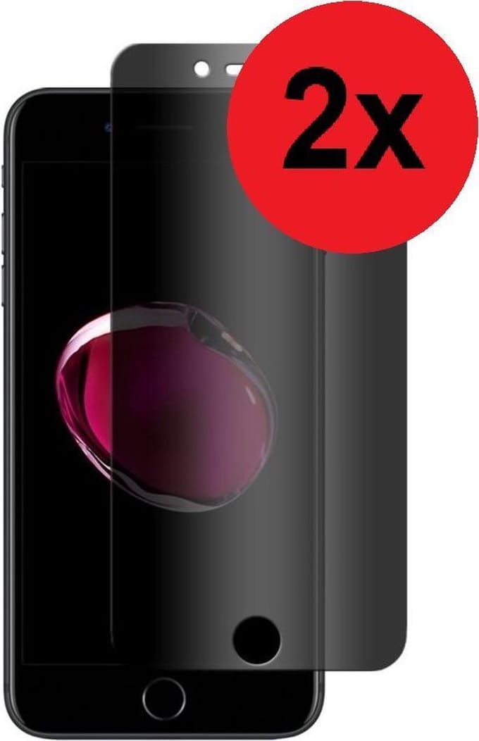 Geschikt voor iPhone SE 2020 - Screenprotector - SE 2022 Privacy Screen Protector 2x Bescherm Glas