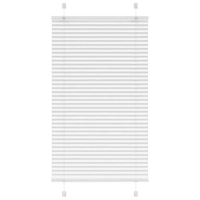 vidaXL - Plissé - rolgordijn - 80x150 - cm - stofbreedte - 79,4 - cm - polyester - wit